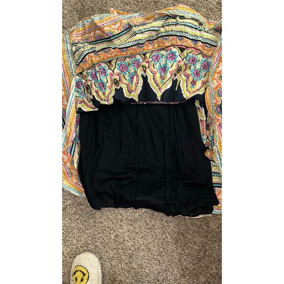 Vintage Soft surroundings boho gypsy funky festival maxi skirt size TALL MEDIUM - Picture 8 of 9